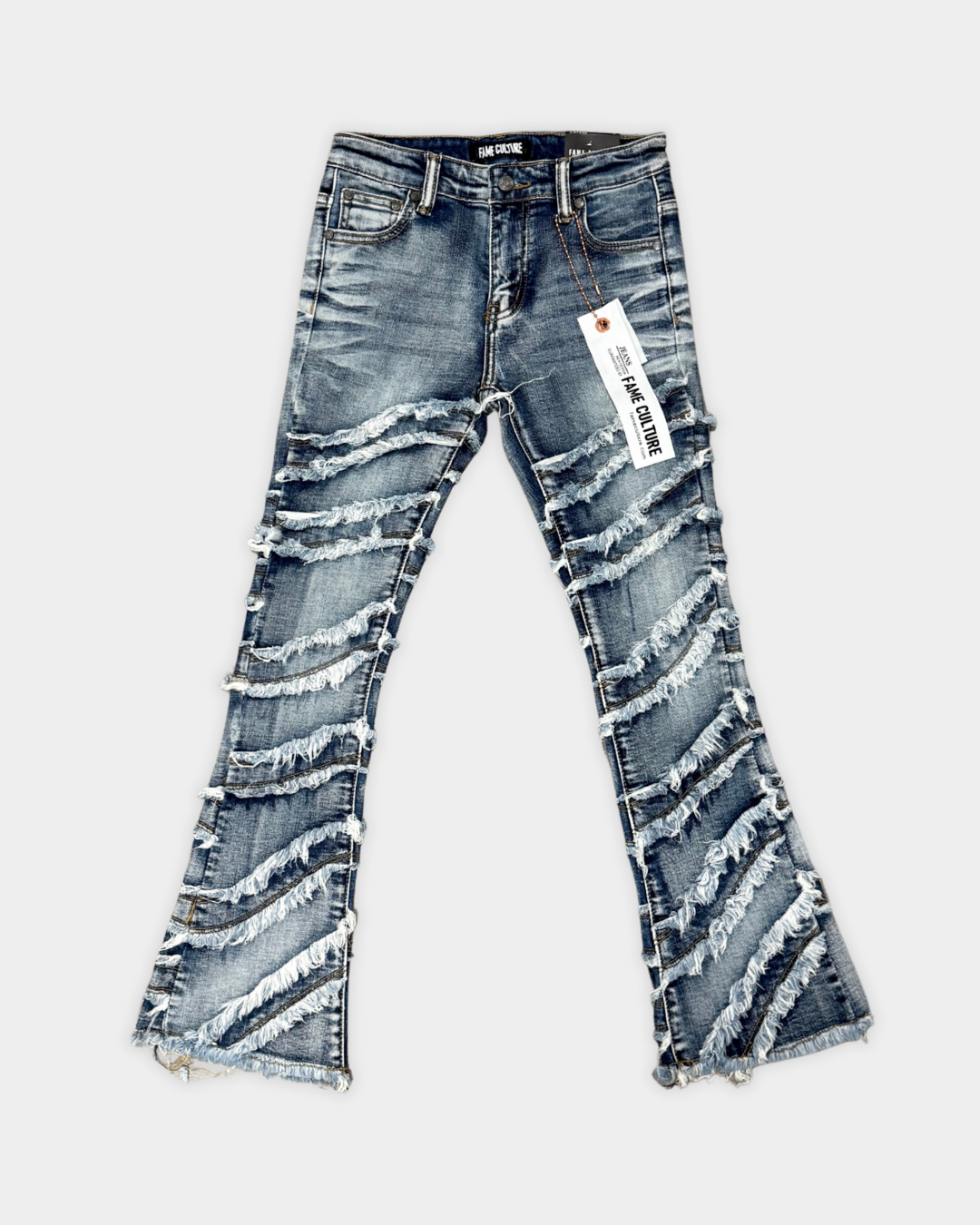 LOOPEX medium wash stacked flare