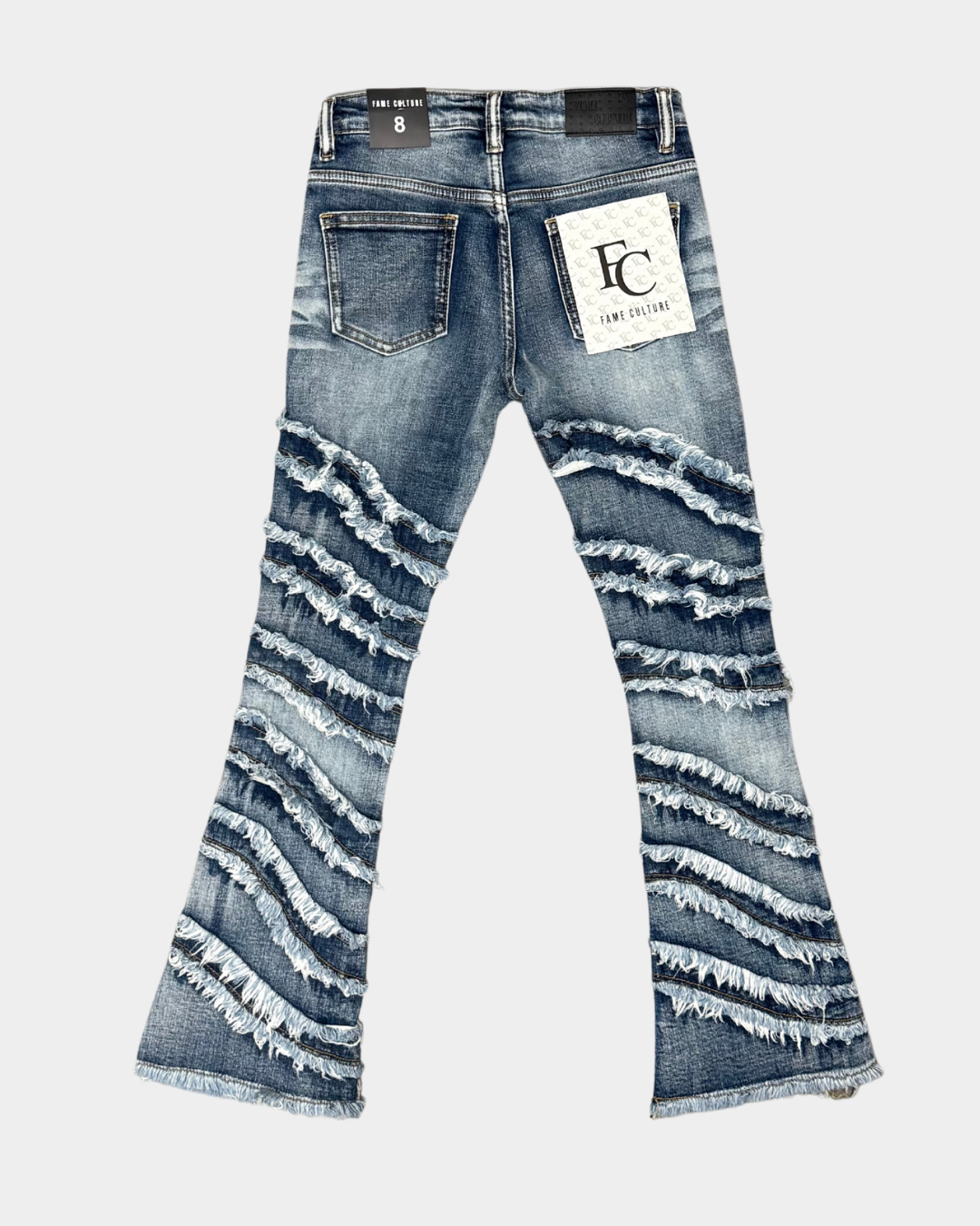 LOOPEX medium wash stacked flare