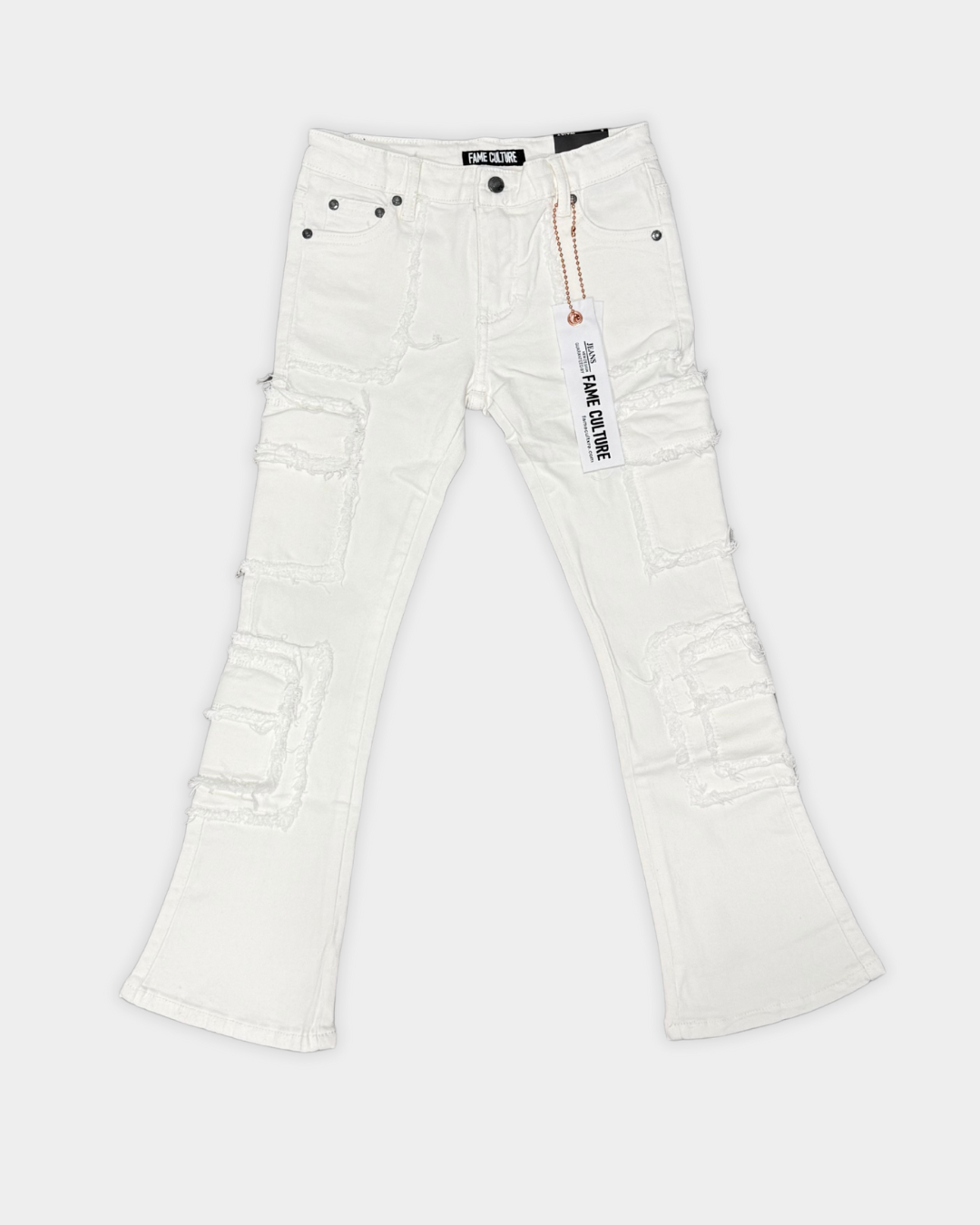 COLDLIES white stacked flare cargo