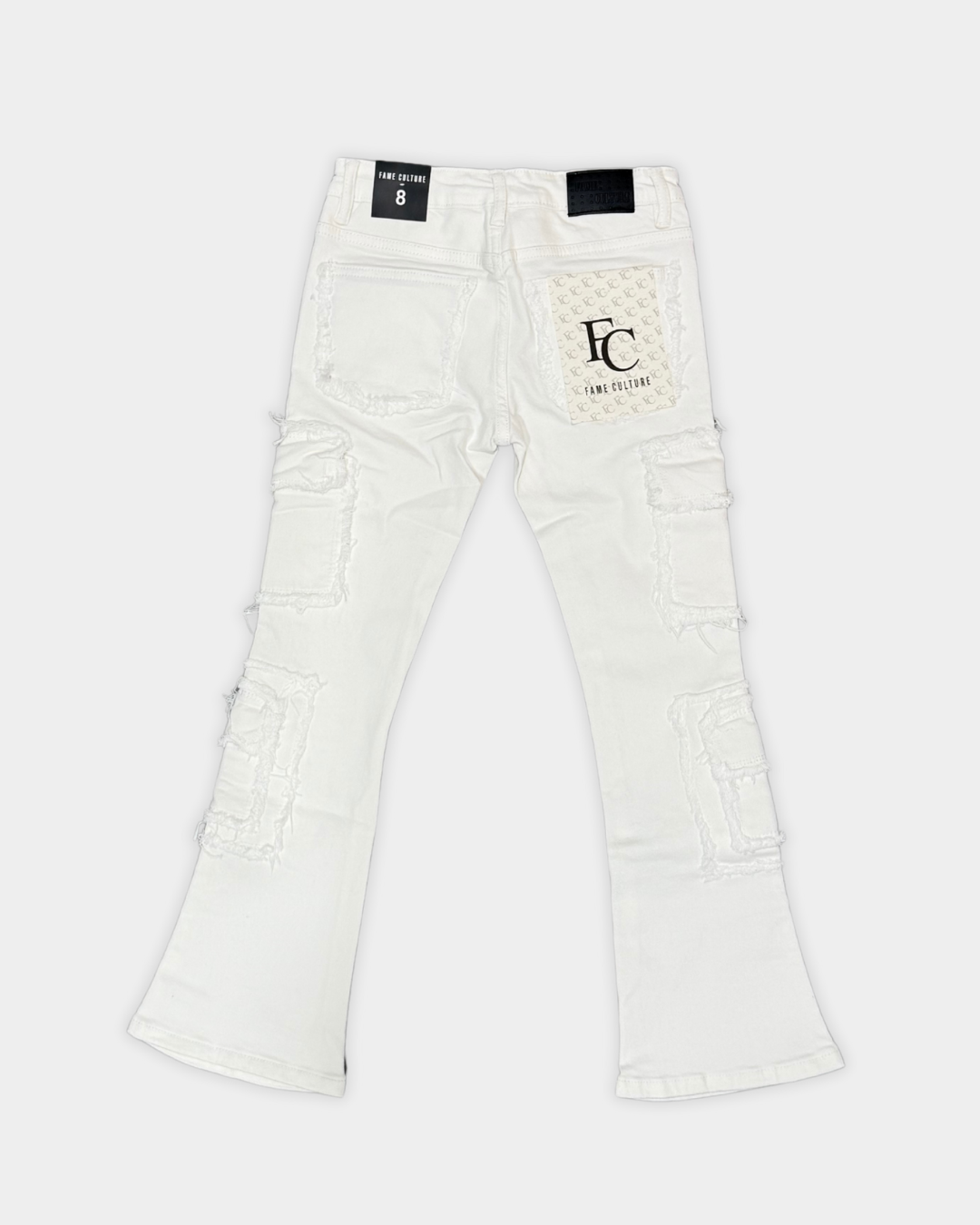 COLDLIES white stacked flare cargo