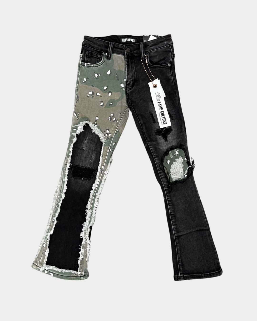 INVERSE black camo stacked flare