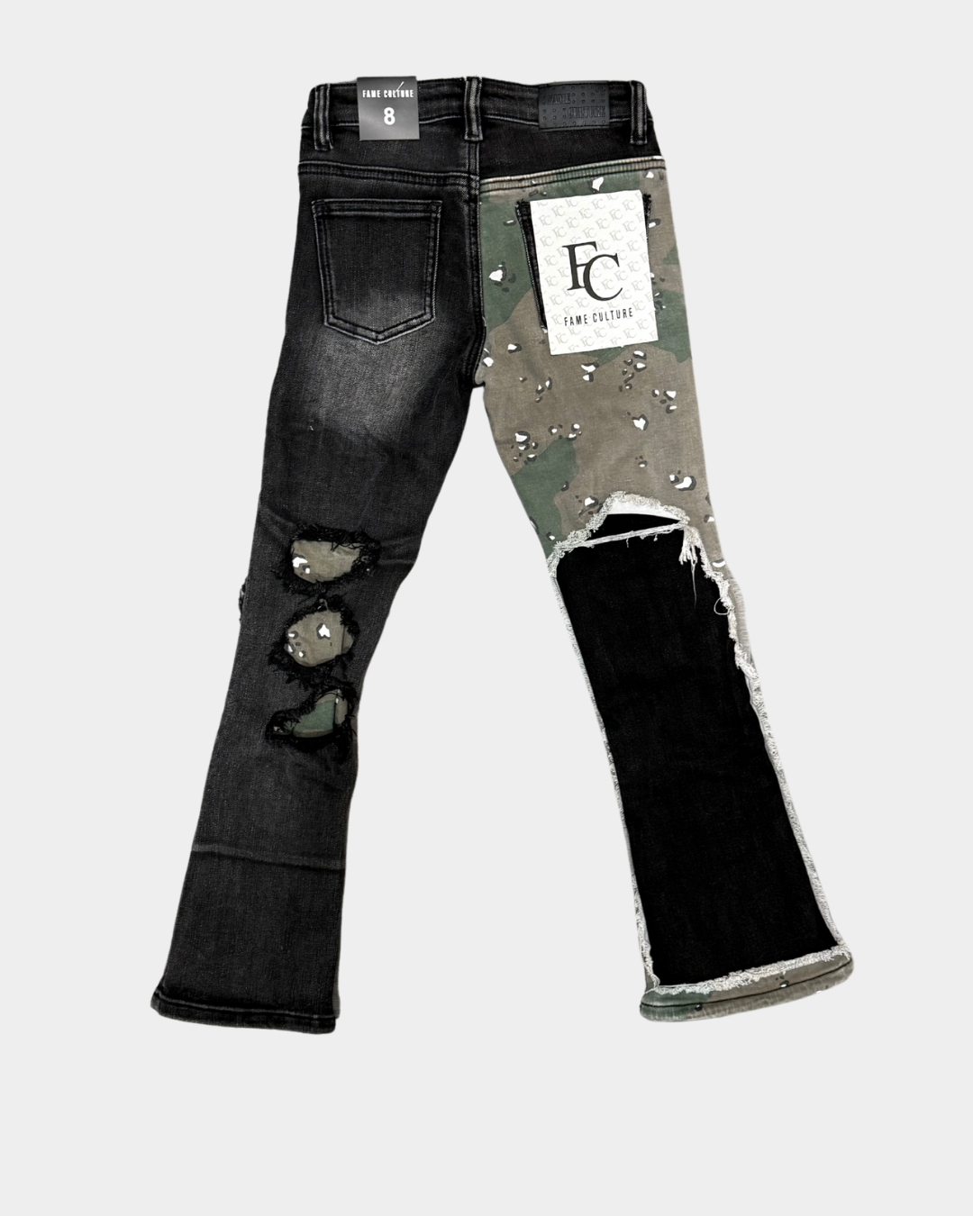 INVERSE black camo stacked flare