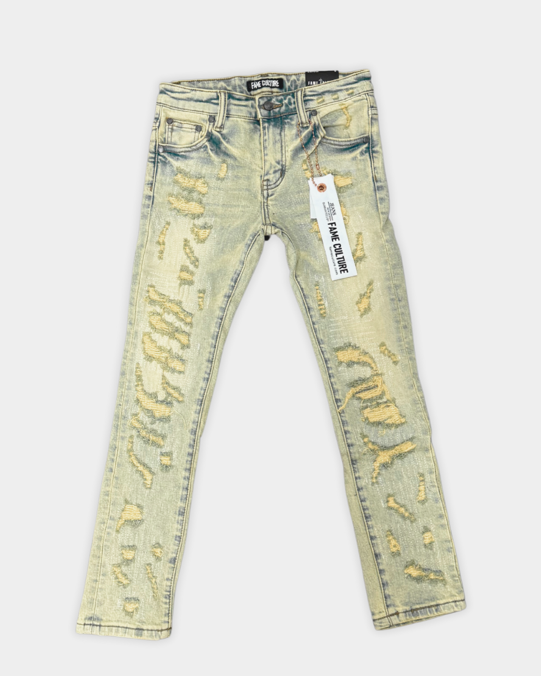 "SCARS" Vintage Blue Skinny