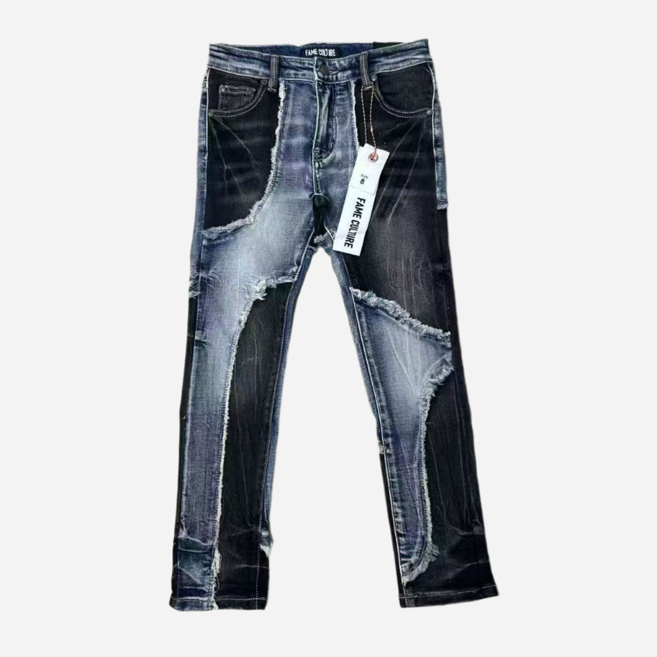 "THREADED" Blue Black Skinny