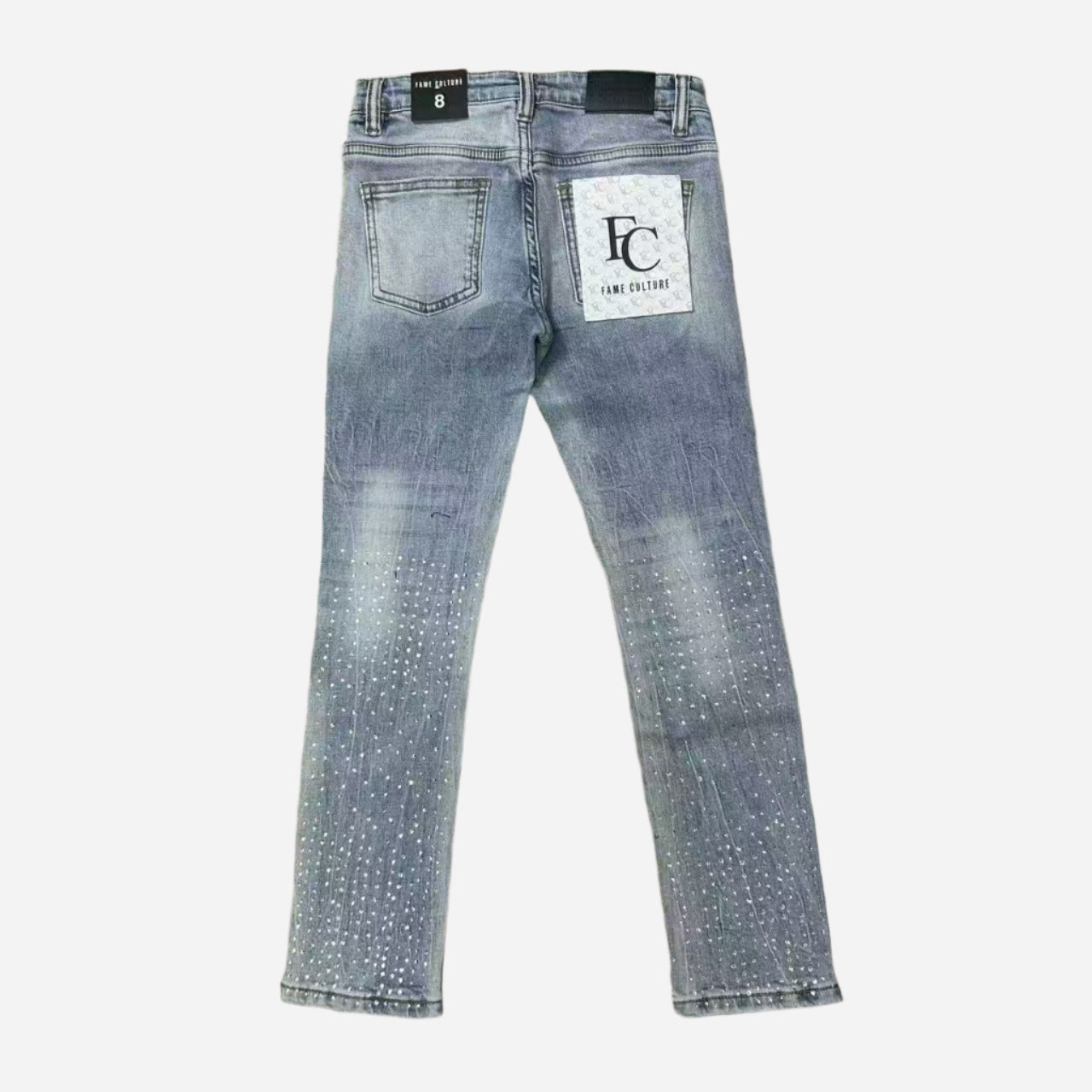 "STARSTAIN" Lt Blue Skinny