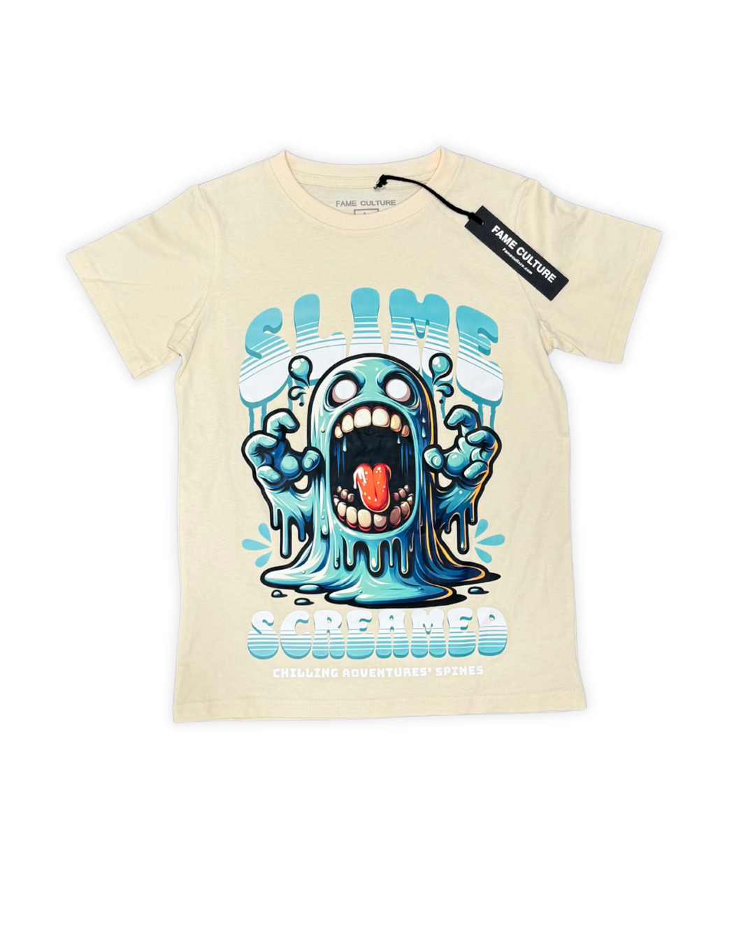 "SLIME" Cream Tee