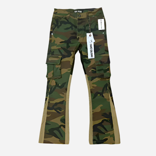 "FOREST" Foliage Green Stacked Flare