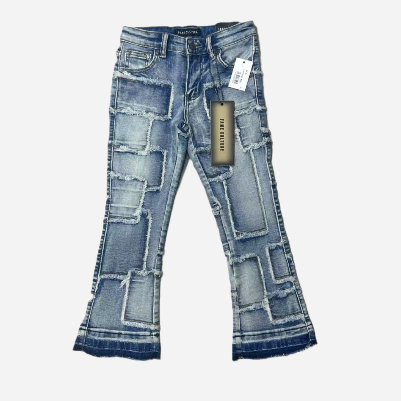 "RUNNER" Lt Blue Wash Stacked