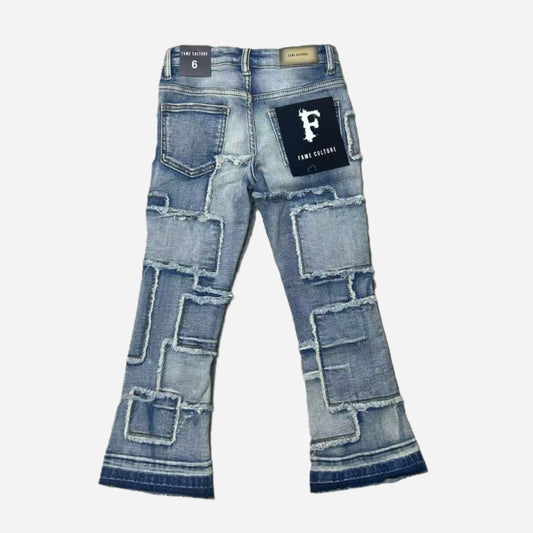 "RUNNER" Lt Blue Wash Stacked